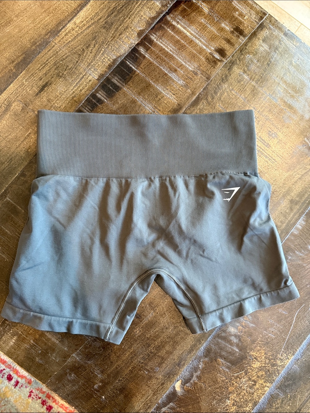 Gymshark Seamless High-Waist Bike Shorts — Olive Green